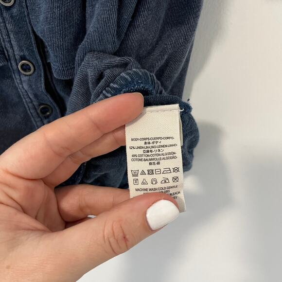 We the Free Blue Off the Shoulder Short Sleeve Top Size XS - Picture 4 of 5